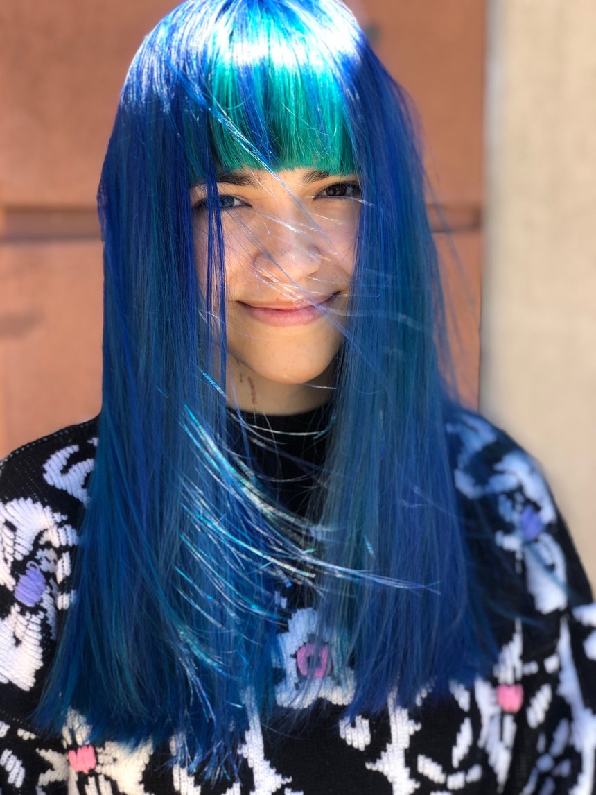 Blue turquoise hair color , fun colors for hair