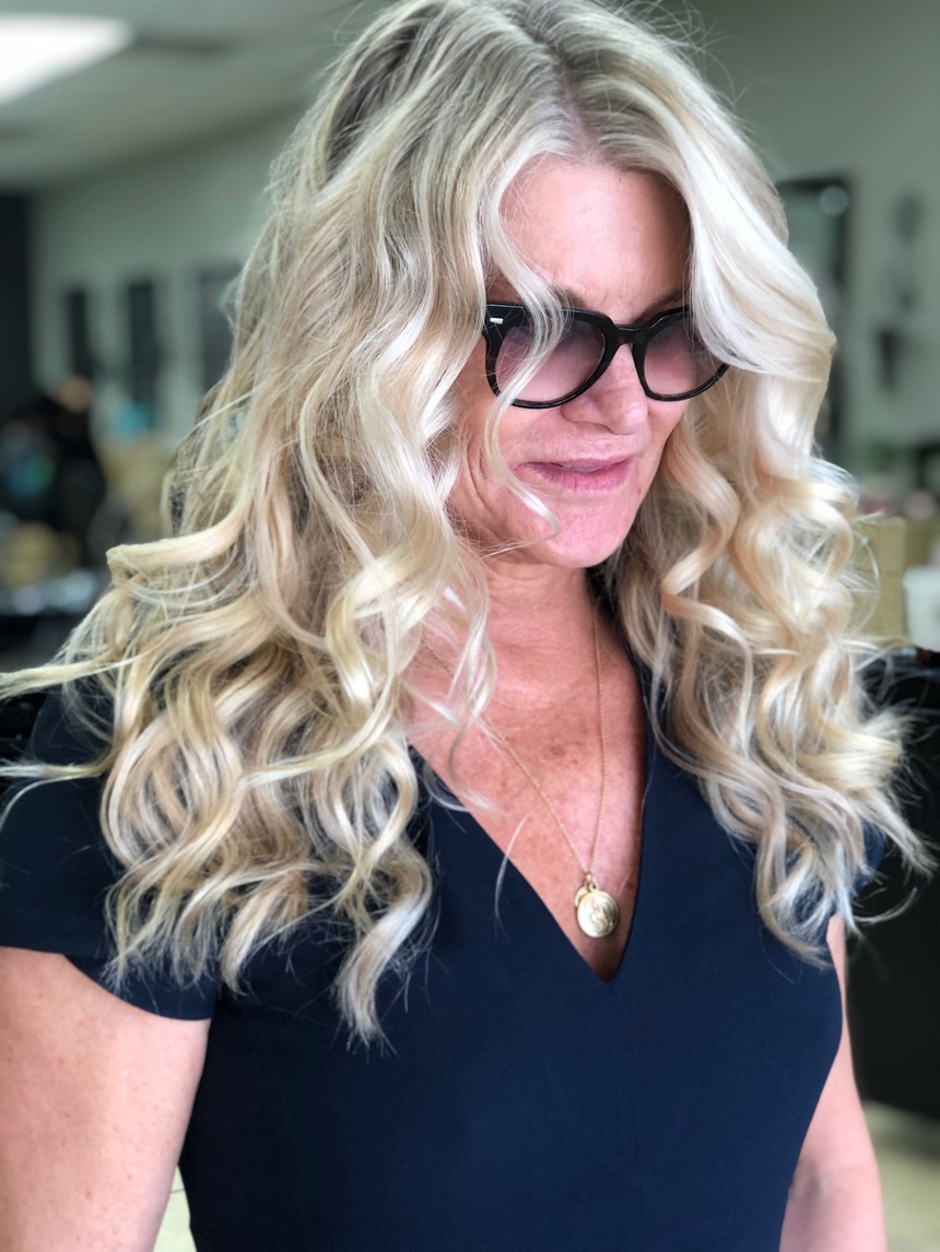 Blonde hair color correction