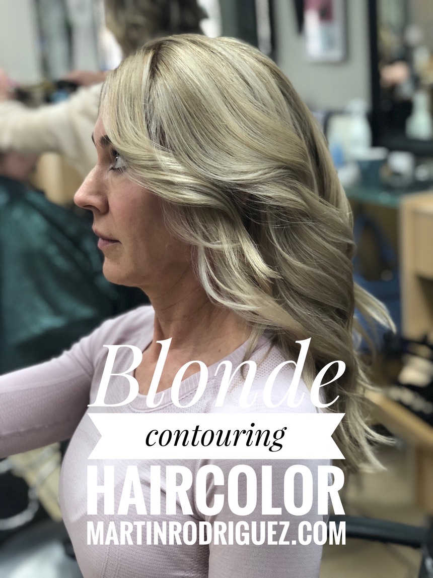 Blonde hair-color expert 